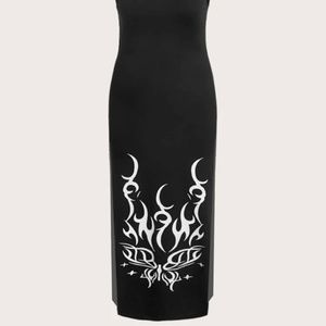 Mock Neck Sleeveless Maxi Dress